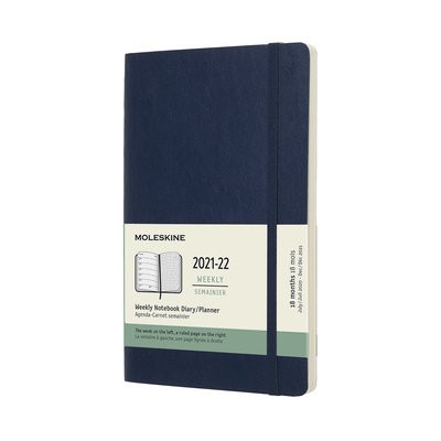 Moleskine 2022 18-Month Weekly Large Softcover Notebook