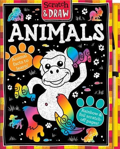 Scratch a Draw Animals - Scratch Art Activity Book