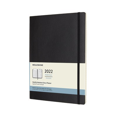 Moleskine 2022 12-Month Monthly Extra Large Softcover Notebook