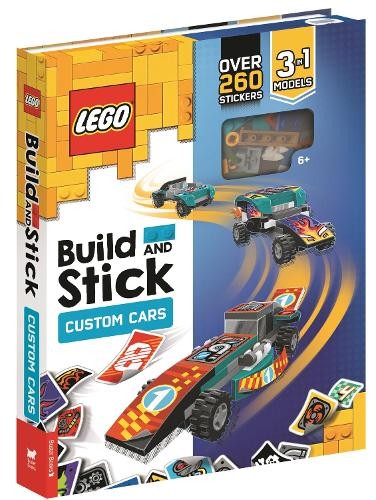 LEGOÂ® Build and Stick: Custom Cars (Includes LEGOÂ® bricks, book and over 260 stickers)