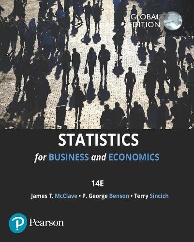 Statistics for Business a Economics, Global Edition