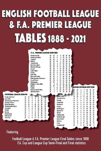 English Football League a F.A. Premier League Tables 1888-2021