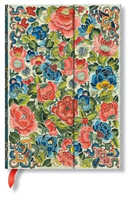 Pear Garden (Peking Opera Embroidery) Midi Lined Hardcover Journal