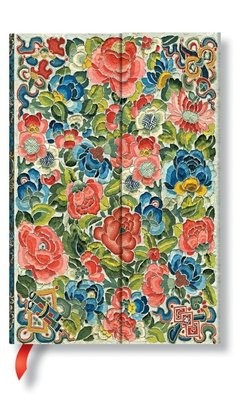 Pear Garden (Peking Opera Embroidery) Mini Lined Hardcover Journal