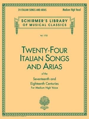 24 Italian Songs a Arias - Medium High Voice