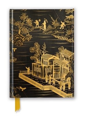 Chinese Lacquer Black a Gold Screen (Foiled Journal)