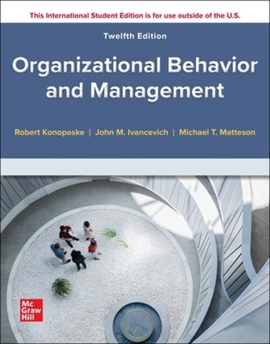 Organizational Behavior and Management ISE