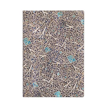 Granada Turquoise (Moorish Mosaic) Midi Unlined Journal