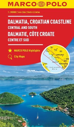 Croatia Dalmatian Coast Marco Polo Map