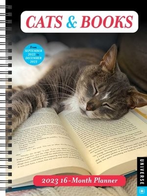 Cats a Books 2023 16-Month Planner