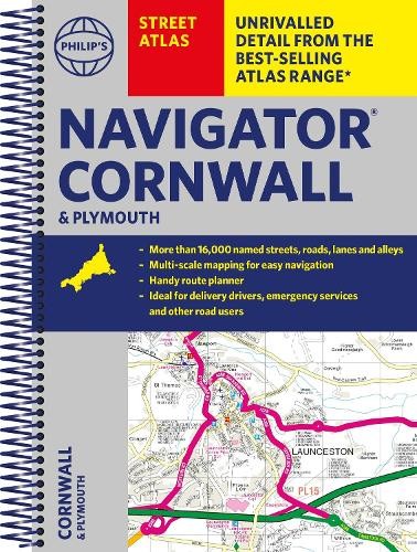 Philip's Street Atlas Navigator Cornwall a Plymouth
