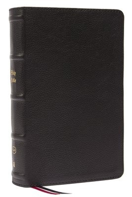 KJV Holy Bible: Large Print Single-Column with 43,000 End-of-Verse Cross References, Black Genuine Leather, Personal Size, Red Letter, Comfort Print: