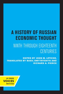 History of Russian Economic Thought