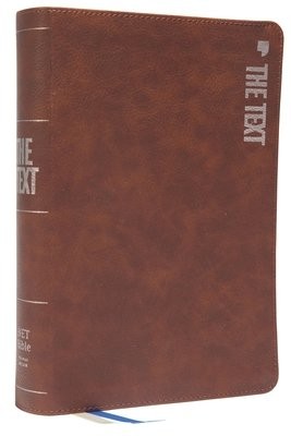TEXT Bible: Uncover the message between God, humanity, and you (NET, Brown Leathersoft, Comfort Print)