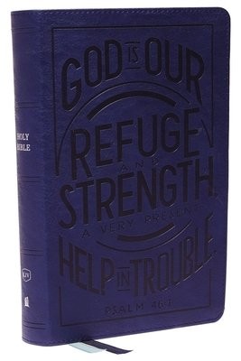 KJV Holy Bible: Personal Size with Cross References, Blue Leathersoft, Red Letter, Comfort Print (Thumb Indexed): King James Version (Verse Art Cover