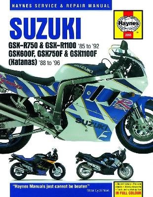 Suzuki GSX-R750 a GSX-R1100, GSX600F, GSX750F a GSX1100F (Katanas) (86 - 96)
