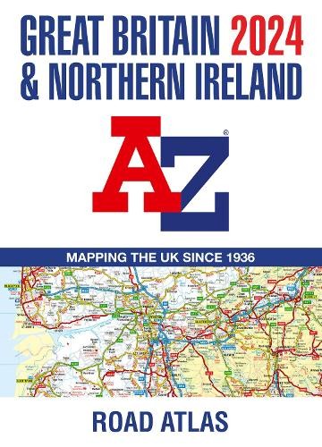 Great Britain a Northern Ireland A-Z Road Atlas 2024 (A3 Paperback)