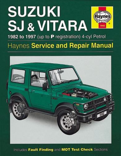 Suzuki SJ Series, Samurai a Vitara (4-cyl) Petrol (82 - 97) Haynes Repair Manual