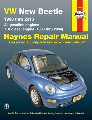 Volkswagen VW New Beetle 1.8 a 2.0L petrol (1998-2010) a 1.9L TDI diesel (1998-2004) Haynes Repair Manual (USA)