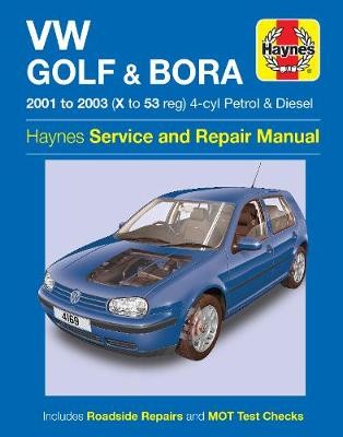 VW Golf a Bora 4-cyl Petrol a Diesel (01 - 03) Haynes Repair Manual