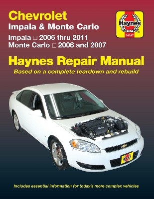 Chevrolet Impala (2006-2011) a Monte Carlo (2006-2007) Haynes Repair Manual (USA)