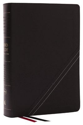 NKJV, Word Study Reference Bible, Bonded Leather, Black, Red Letter, Comfort Print
