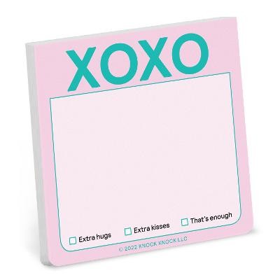 Knock Knock XOXO Sticky Note (Pastel Version)