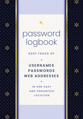Password Logbook (Black a Gold)