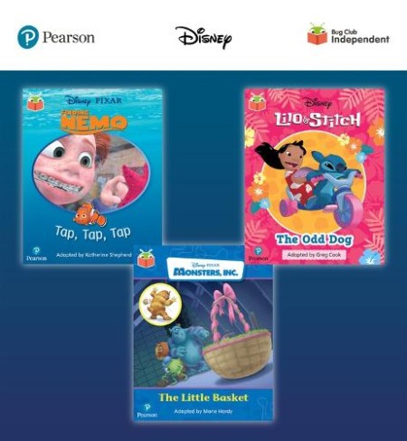 Pearson Bug Club Disney Reception Pack D, including decodable phonics readers for phases 2 to 4: Finding Nemo: Tap, Tap, Tap!, Lilo and Stitch: The Od