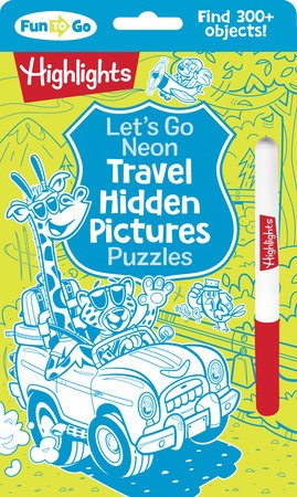 Let's Go Neon Travel Hidden Pictures Puzzles
