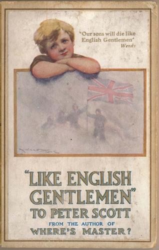 Like English Gentlemen: to Peter Scott