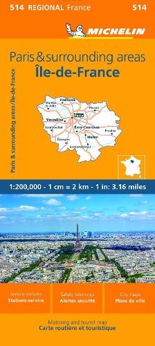Ile-de-France - Michelin Regional Map 514