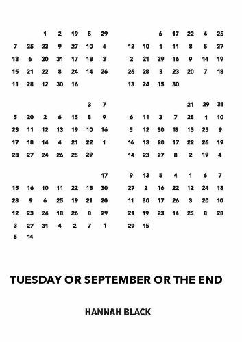 Tuesday or September or the End