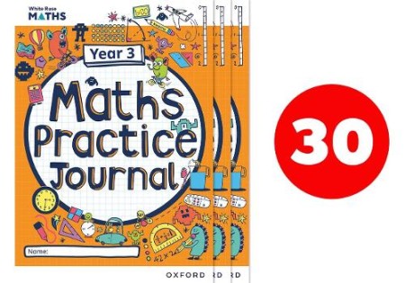 White Rose Maths Practice Journals Year 3 Workbooks: Pack of 30