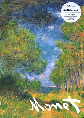 Pine Tree Path, Claude Monet A4 Notebook