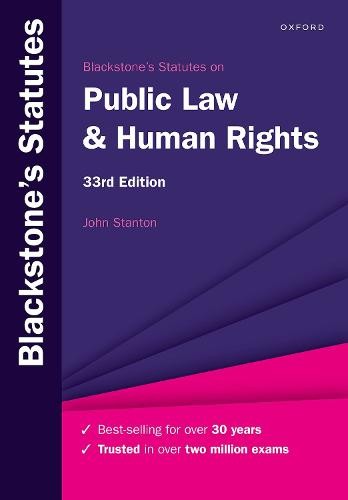 Blackstone's Statutes on Public Law a Human Rights