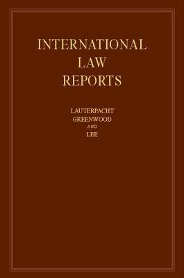 International Law Reports: Volume 156