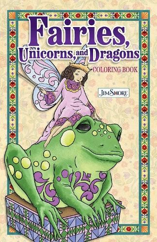 Jim Shore Fairies, Gnomes a Dragons Coloring Book