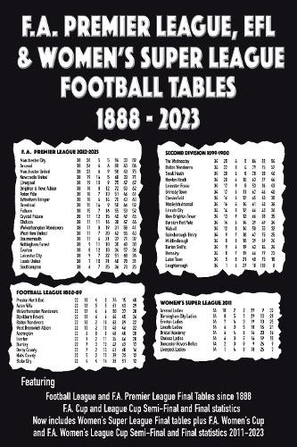 F.A. Premier League, EFL a Women's Super League Football Tables 1888-2023
