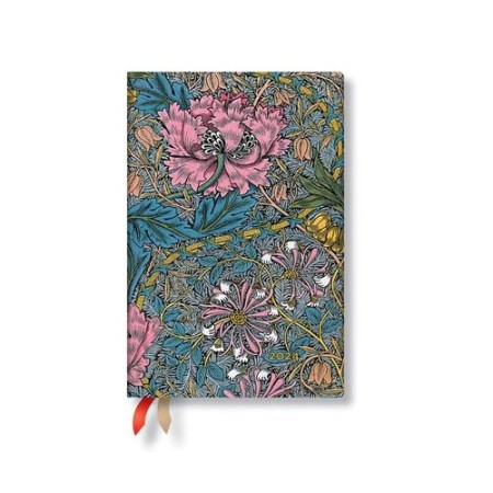 Morris Pink Honeysuckle (William Morris) Mini 12-month Day-at-a-Time Dayplanner 2024
