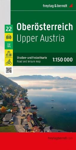 Upper Austria, Road and Leisure Map 1:150.000,