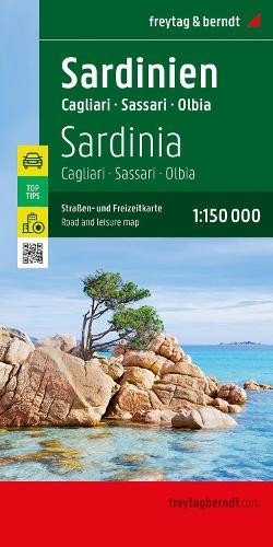 Sardinia - Cagliari, Roadmap 1:150.000