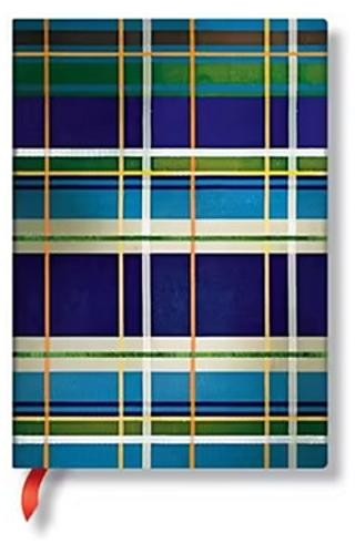 Davenport (Mad for Plaid) Midi Lined Hardcover Journal (Elastic Band Closure)