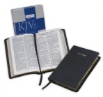 KJV Large Print Text Bible, Black French Morocco Leather, KJ653:T