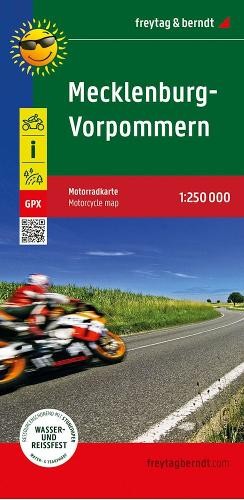 Mecklenburg-West Pomerania, motorcycle map 1:250,000, freytag a berndt