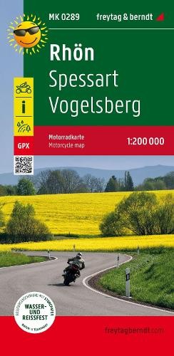 Rhoen - Spessart - Vogelsberg, motorcycle map 1:200,000, freytag a berndt