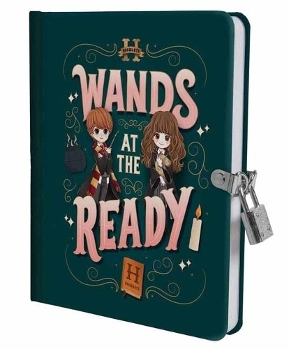 Harry Potter: Wands at the Ready Lock a Key Diary