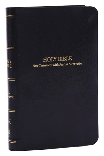 KJV Holy Bible: Pocket New Testament with Psalms and Proverbs, Black Leatherflex, Red Letter, Comfort Print: King James Version