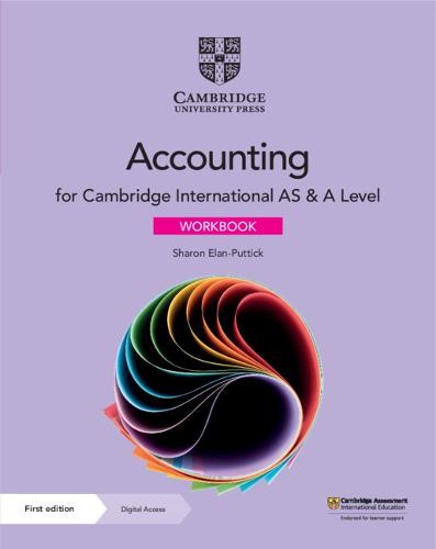 Cambridge International AS a A Level Accounting Workbook with Digital Access (2 Years)