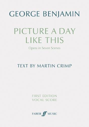 Picture a day like this (First Edition Vocal Score)